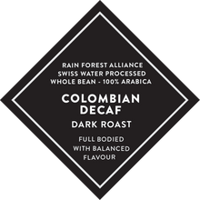 Colombian Decaf RFA SWP - Medium/Dark Roast