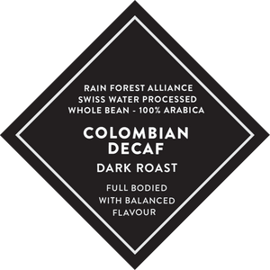 Colombian Decaf RFA SWP - Medium/Dark Roast