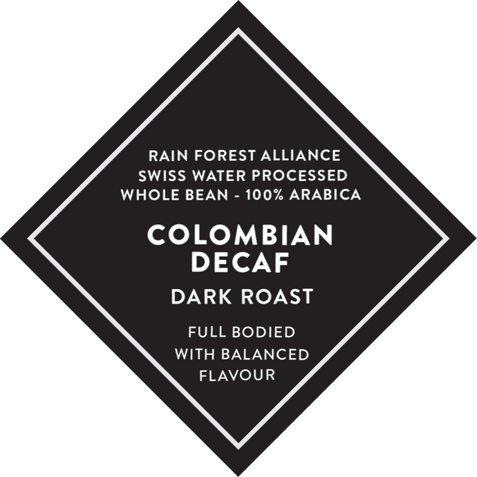 Colombian Decaf RFA SWP - Medium/Dark Roast